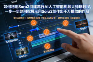 如何利用Sora2创建流行AI人工智能视频大师班，一步一步地向你展示用Sora2创作出千万播放的作品-知识创作