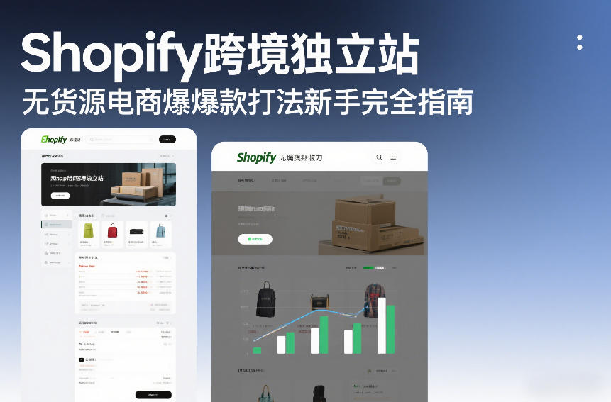 Shopify跨境独立站无货源电商爆款打法新手完全指南-知识创作