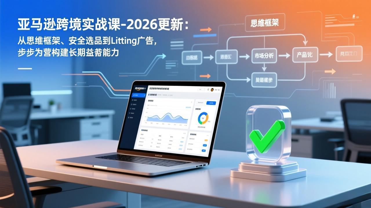 亚马逊跨境实战课-2026更新：从思维框架、安全选品到Listing广告，步步为营构建长期盈利能力-知识创作