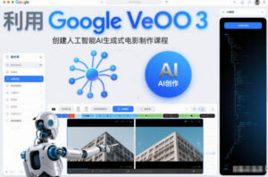 利l用Google Veo 3创建人工智能AI生成式电影制作课程，使用人工智能的力量创建令人惊叹的视频-知识创作