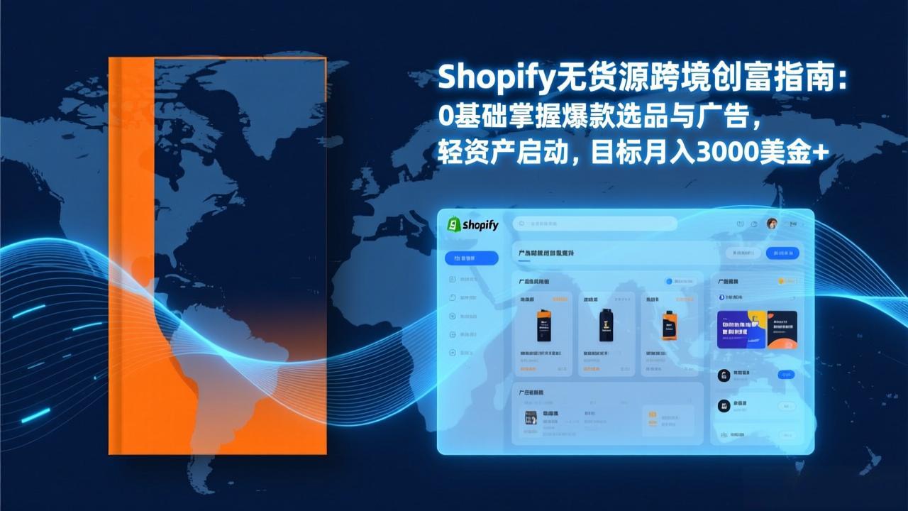 Shopify爆款打法实战：从选品到广告投放，复制爆款模型，驱动独立站月销售额破万刀-知识创作