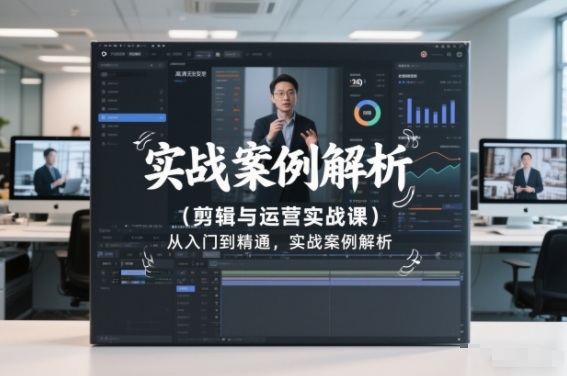 剪辑与运营实战课，从入门到精通，实战案例解析(更新2026)-知识创作