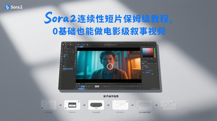 Sora2连续性短片保姆级教程，0基础也能做电影级叙事视频-知识创作