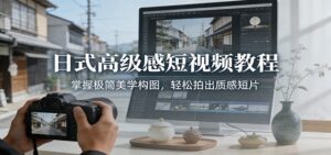 日式高级感短视频教程：掌握极简美学构图，轻松拍出质感短片-知识创作