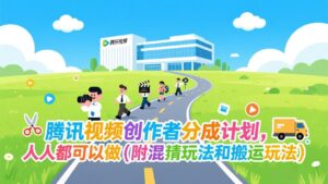 腾讯视频创作者分成计划，人人都可以做(附混剪玩法和搬运玩法-知识创作