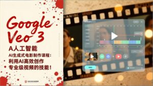 Google Veo 3人工智能AI生成式电影制作课程：利用AI高效创作专业级视频的技能！-知识创作