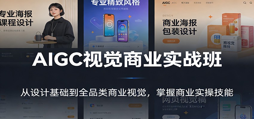 AIGC视觉商业实战班：从设计基础到全品类商业视觉，掌握商业实操技能-知识创作