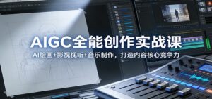 AIGC全能创作实战课：AI绘画+影视视听+音乐制作，打造内容核心竞争力-知识创作