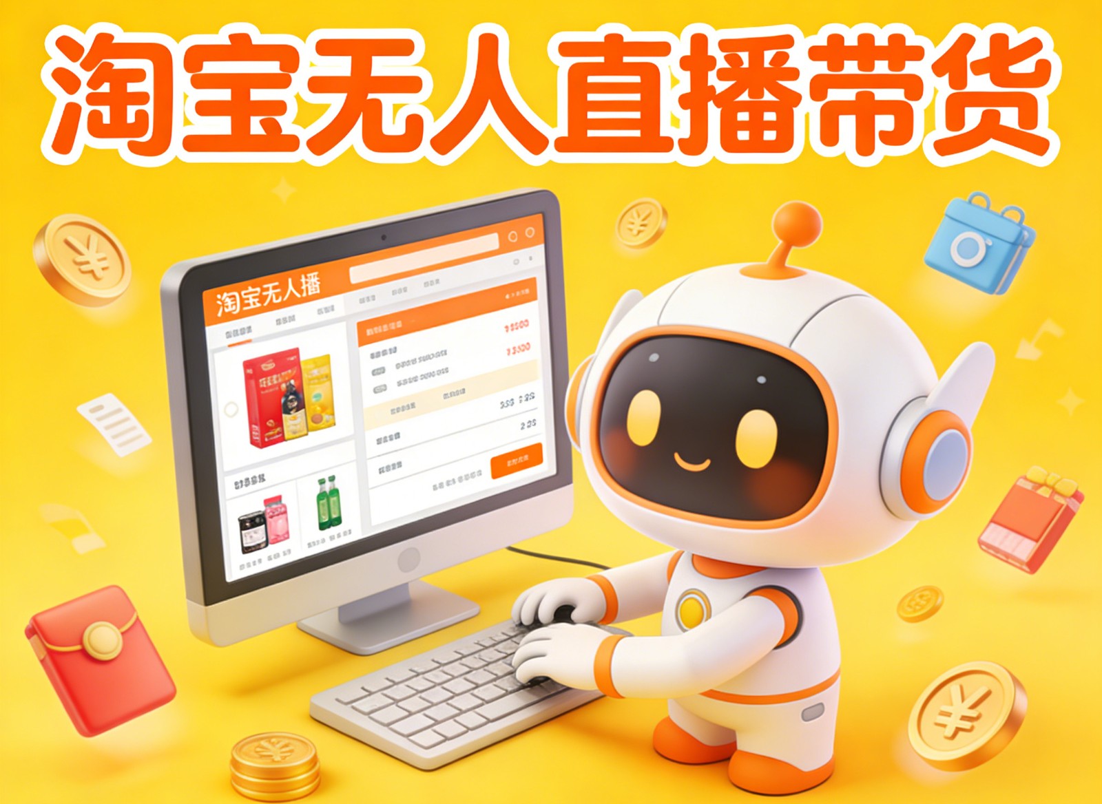 淘宝无人直播带货，24小时自动卖货，月佣金1W+，不违规不封号，不用露脸-知识创作