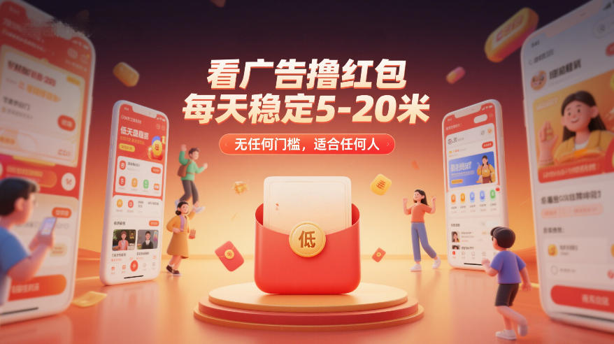 看广告撸红包，每天稳定5-20米，无任何门槛，适合任何人-知识创作