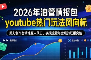 2026年油管情报包，youtube热门玩法风向标，助力创作者精准踩中风口，实现流量与变现的双重突破-知识创作