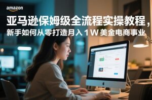 亚马逊保姆级全流程实操教程，新手如何从零打造月入1W美金电商事业-知识创作