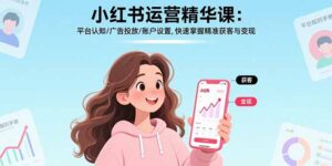 小红书运营精华课-更新：平台认知/广告投放/账户设置,快速掌握精准获客与变现-知识创作
