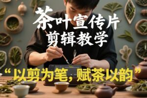 茶叶宣传片剪辑教学，以剪为笔，赋茶以韵，新手也能拍出高级感-知识创作