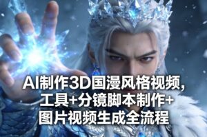 AI制作3D国漫风格视频，工具+分镜脚本制作+图片视频生成全流程-知识创作