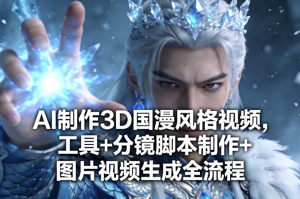 AI制作3D国漫风格视频，工具+分镜脚本制作+图片视频生成全流程-知识创作