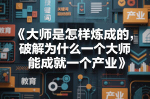 大师是怎样炼成的，破解为什么一个大师，能成就一个产业【电子书】-知识创作