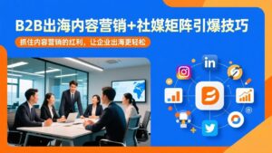 B2B出海内容营销+社媒矩阵引爆技巧：抓住内容营销的红利，让企业出海更轻松-知识创作