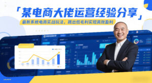 某电商大佬运营经验分享，最新系统电商实战玩法，跳出低毛利实现高效盈利(更新)-知识创作