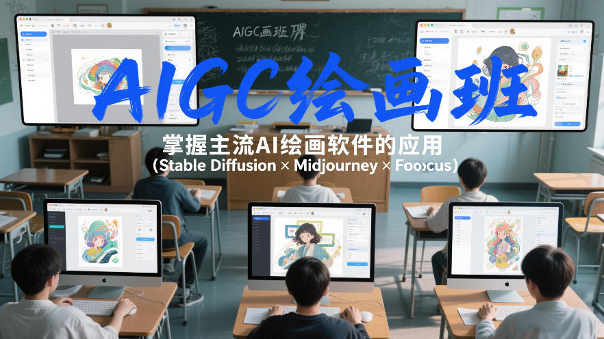 AIGC绘画班，掌握主流Ai绘画软件的应用(Stable Diffusion x Midjourney x Fooocus)-知识创作