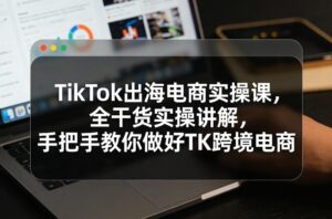 TikTok出海电商实操课，全干货实操讲解，手把手教你做好TK跨境电商-知识创作