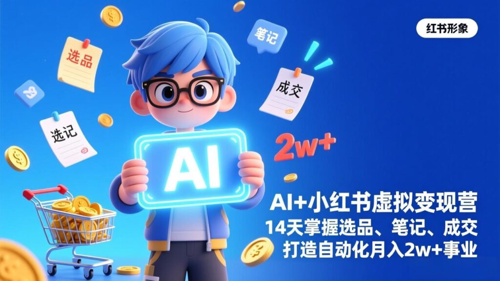 AI+小红书虚拟变现营(完结-知识创作
