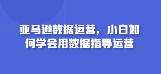 亚马逊数据运营，小白如何学会用数据指导运营-知识创作