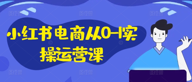 小红书电商从0-1实操运营课，小红书手机实操小红书/IP和私域课/小红书电商电脑实操板块等-知识创作