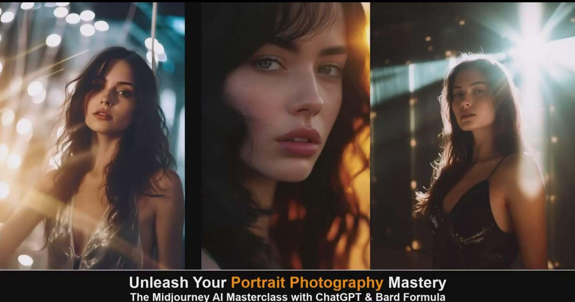 图片[6]-(9312期)Midjourney v5 ChatGPT 和 Bard AI人工智能人像摄影大师班-15节-中英字幕-知识创作