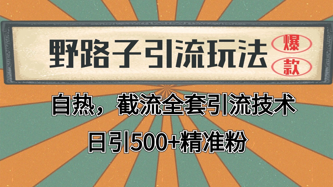 抖音小红书视频号全平台引流打法，全自动引流日引2000+精准客户-知识创作