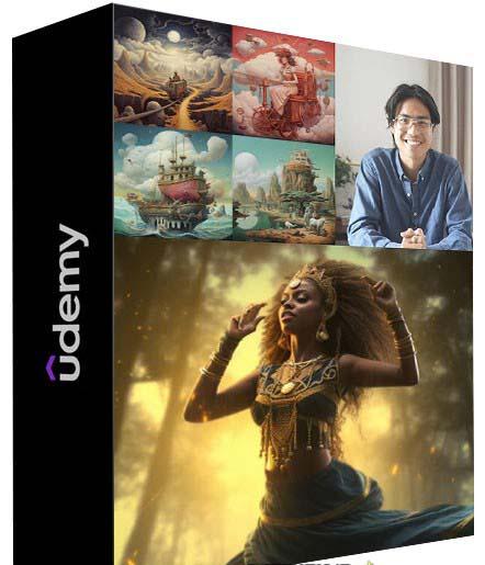 MidjourneyAI绘画艺术生成的大师级写作提示指南教程-8节视频课-中英字幕-知识创作