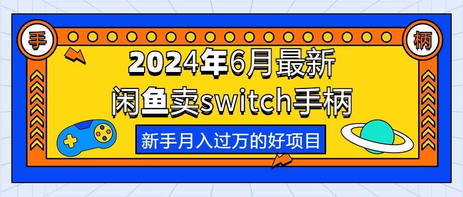 2024年6月最新闲鱼卖switch游戏手柄，新手月入过万的第一个好项目-知识创作