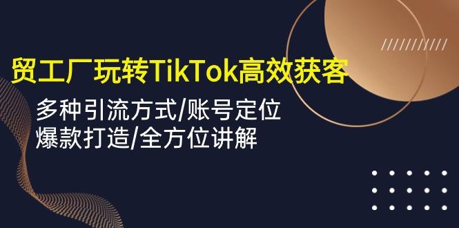 外贸工厂玩转TikTok高效获客，多种引流方式/账号定位/爆款打造/全方位讲解-知识创作