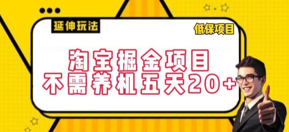 淘宝掘金项目，不需养机，五天20+，每天只需要花三四个小时【揭秘】-知识创作