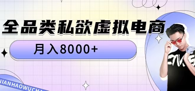 全品类私欲虚拟电商，月入8000+【揭秘】-知识创作