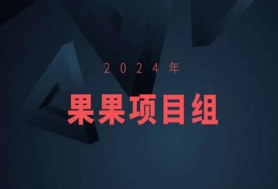 2024年果果项目组项目合集-果果最新项目-知识创作