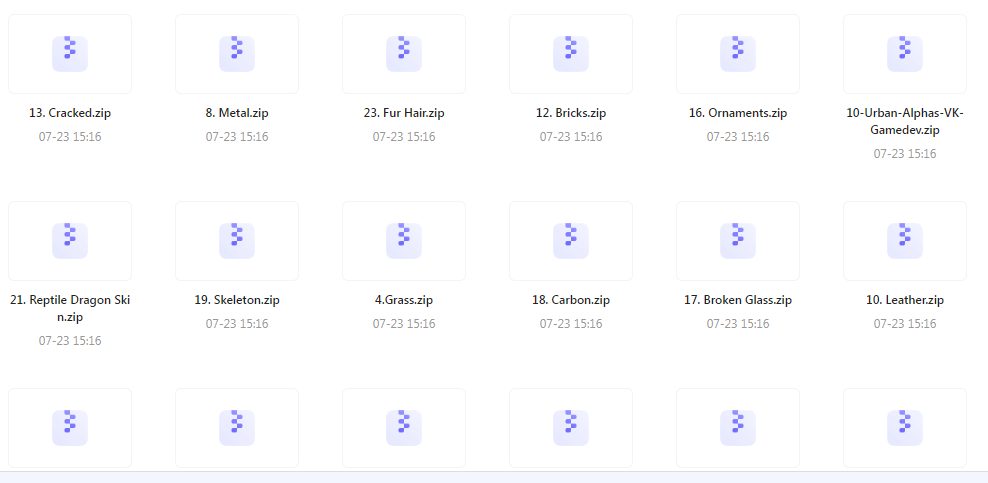 【素材分享】实用教程+素材 Zbrush与Blender表面纹理合集-知识创作