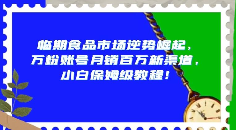 临期食品市场逆势崛起，万粉账号月销百万新渠道，小白保姆级教程【揭秘】-知识创作