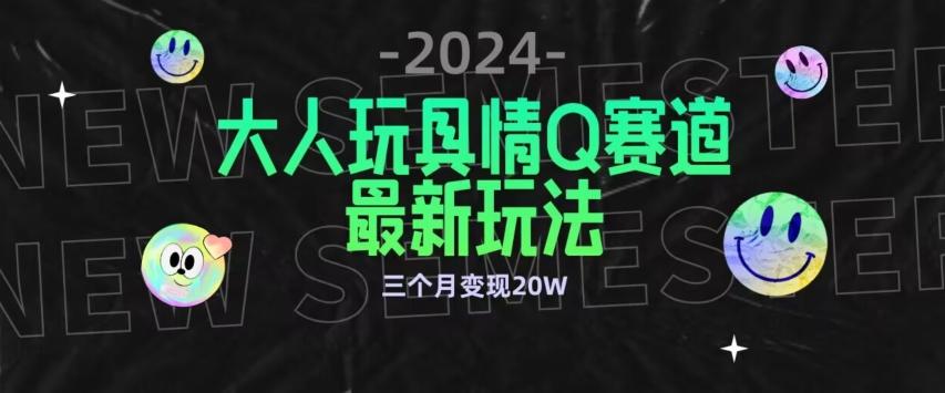 全新大人玩具情Q赛道合规新玩法，公转私域不封号流量多渠道变现，三个月变现20W【揭秘】-知识创作