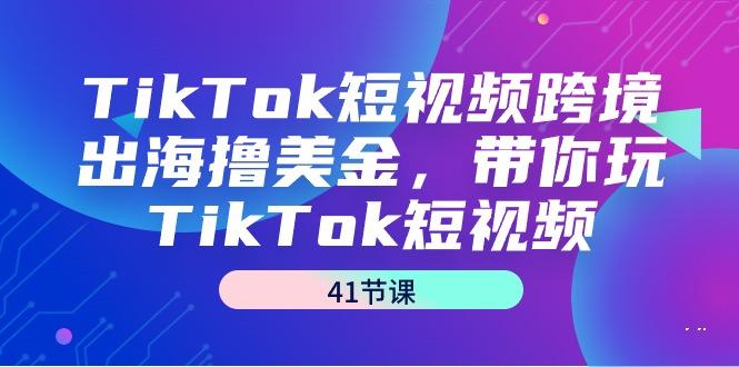 TikTok短视频跨境出海撸美金，带你玩TikTok短视频(41节课)-知识创作