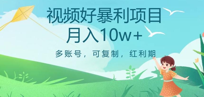 视频号暴利项目，多账号，可复制，红利期，月入10w+【揭秘】-知识创作