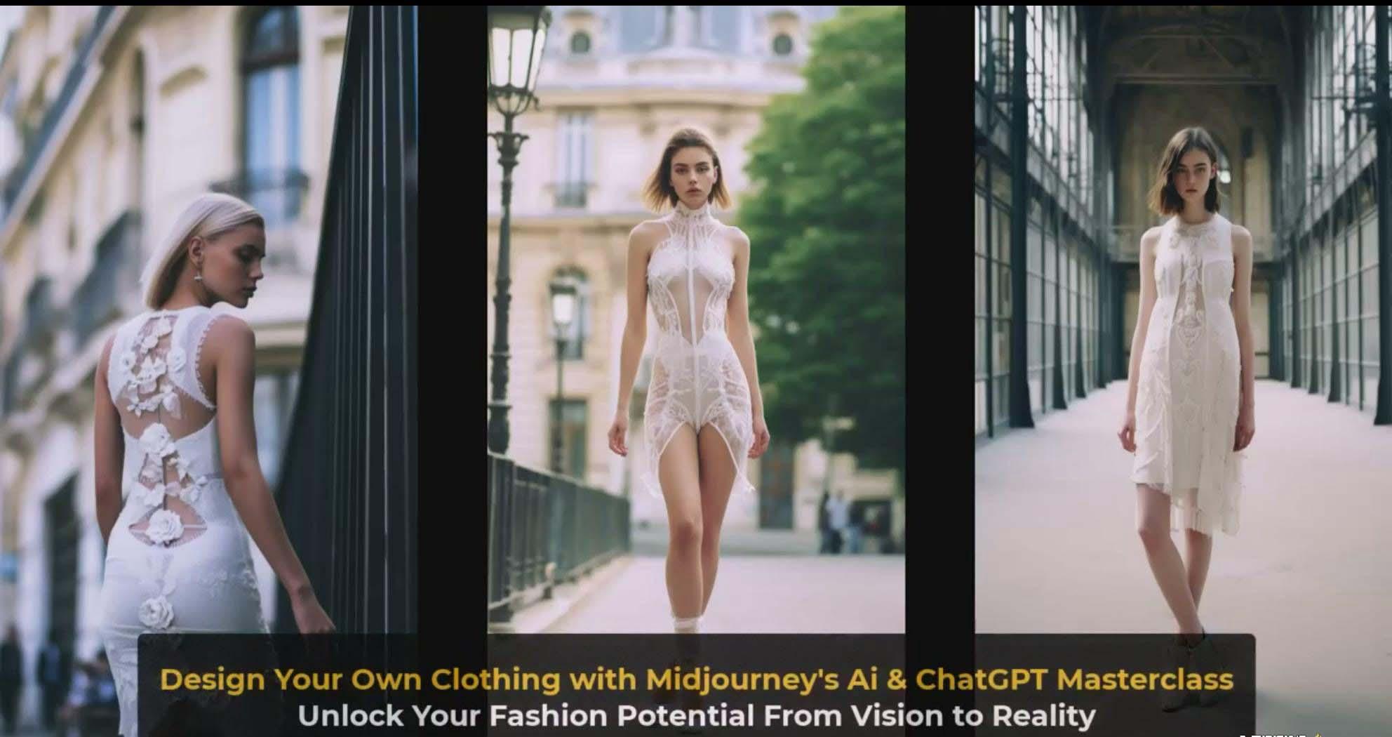 图片[4]-利用 Midjourneys Ai 人工智能设计自己的服装AI大师班-10节课-中英字幕-知识创作