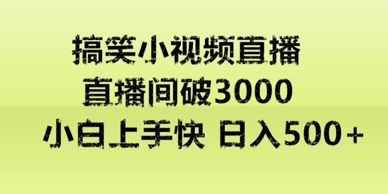 快手直播搞笑小视频解说，适合批量矩阵，日入300-500+-知识创作
