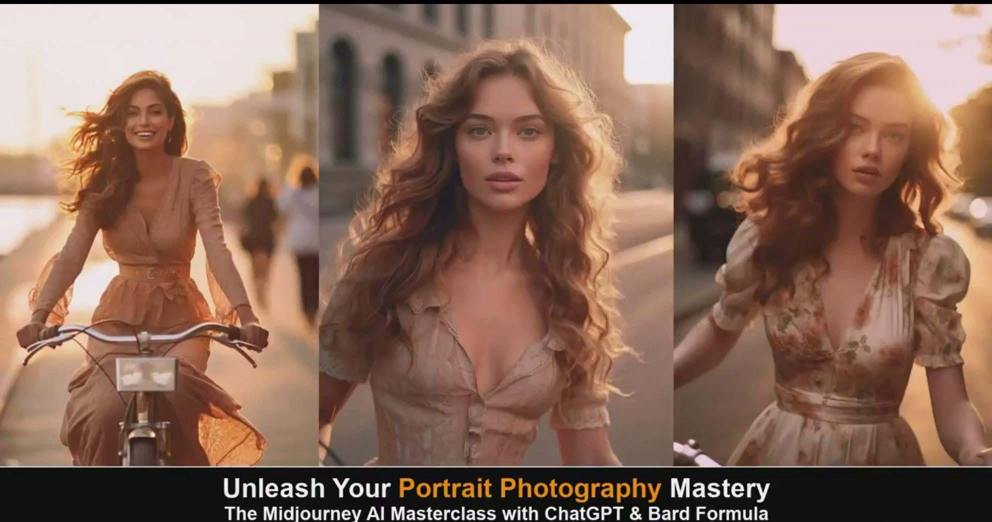 图片[4]-(9312期)Midjourney v5 ChatGPT 和 Bard AI人工智能人像摄影大师班-15节-中英字幕-知识创作