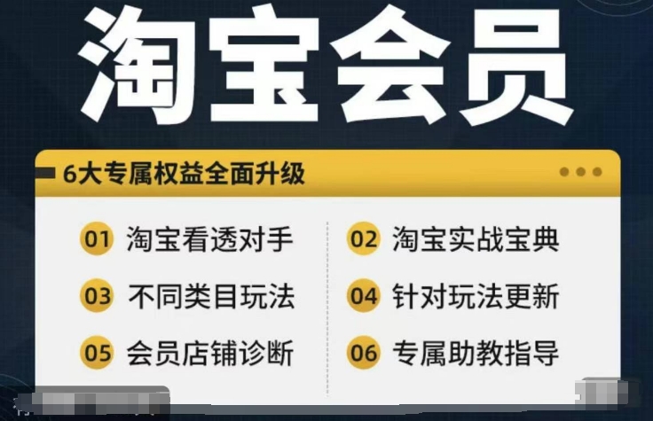 淘宝会员【淘宝所有课程，全面分析对手】，初级到高手全系实战宝典-知识创作
