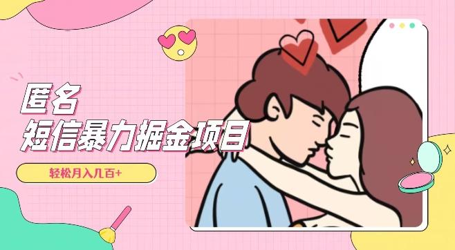 全网首发，揭秘超冷门匿名短信项目，通过信息差日入几百+【揭秘】-知识创作