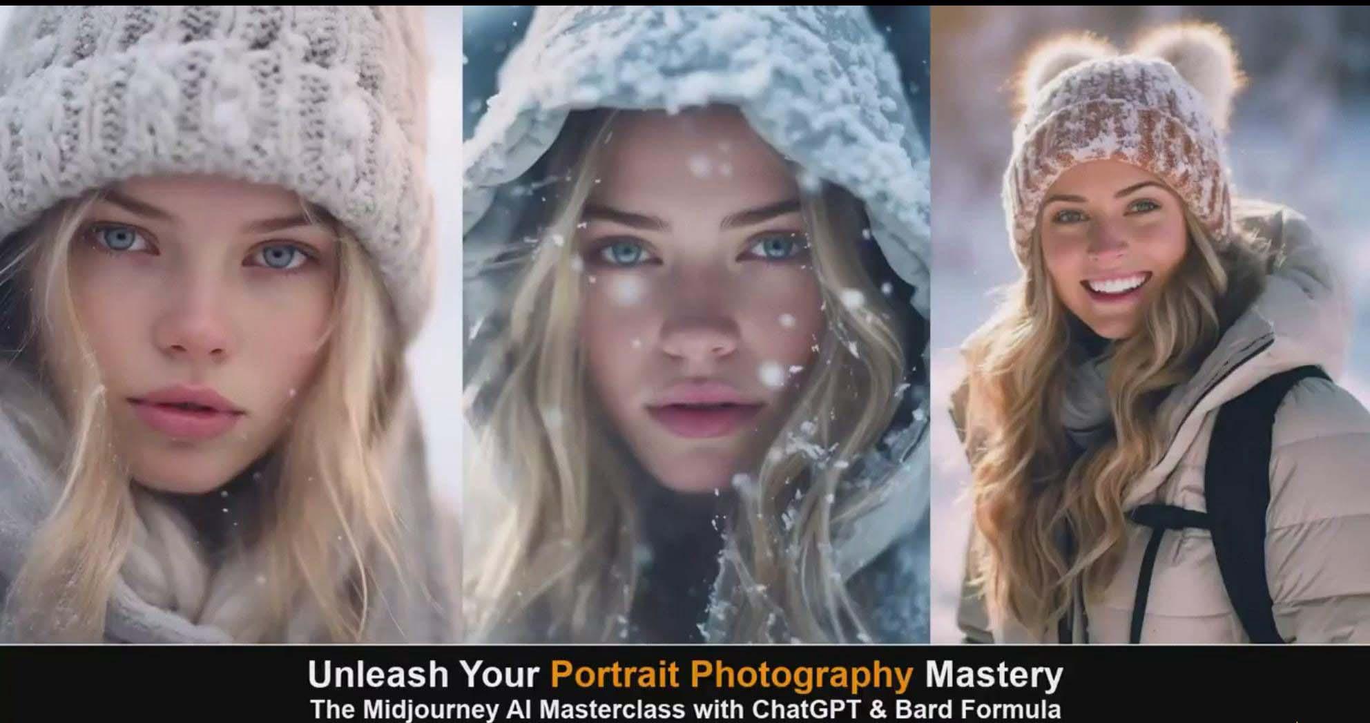 图片[5]-(9312期)Midjourney v5 ChatGPT 和 Bard AI人工智能人像摄影大师班-15节-中英字幕-知识创作